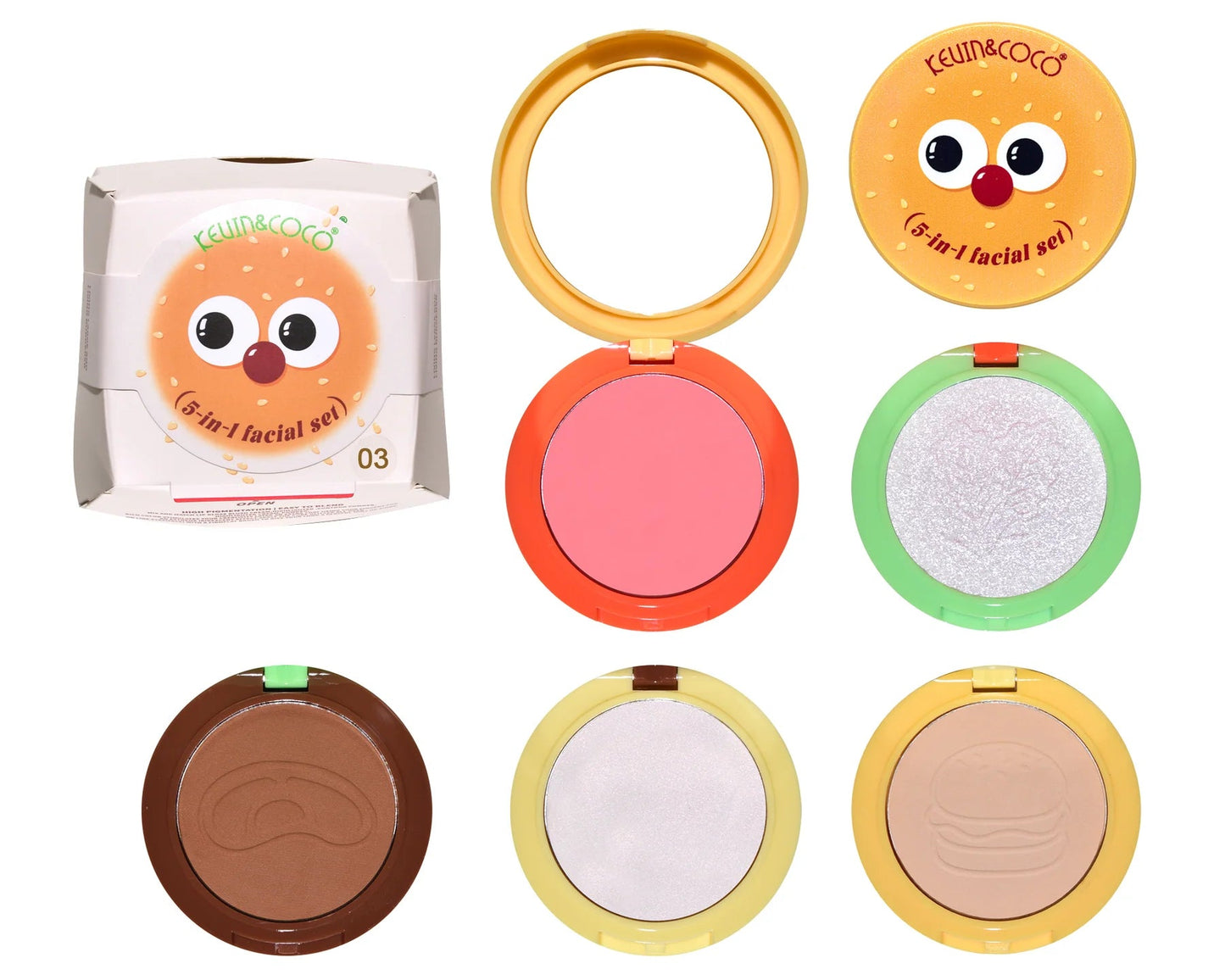 Kevin & Coco | Burgerlicious Cheek Stack 5 in 1