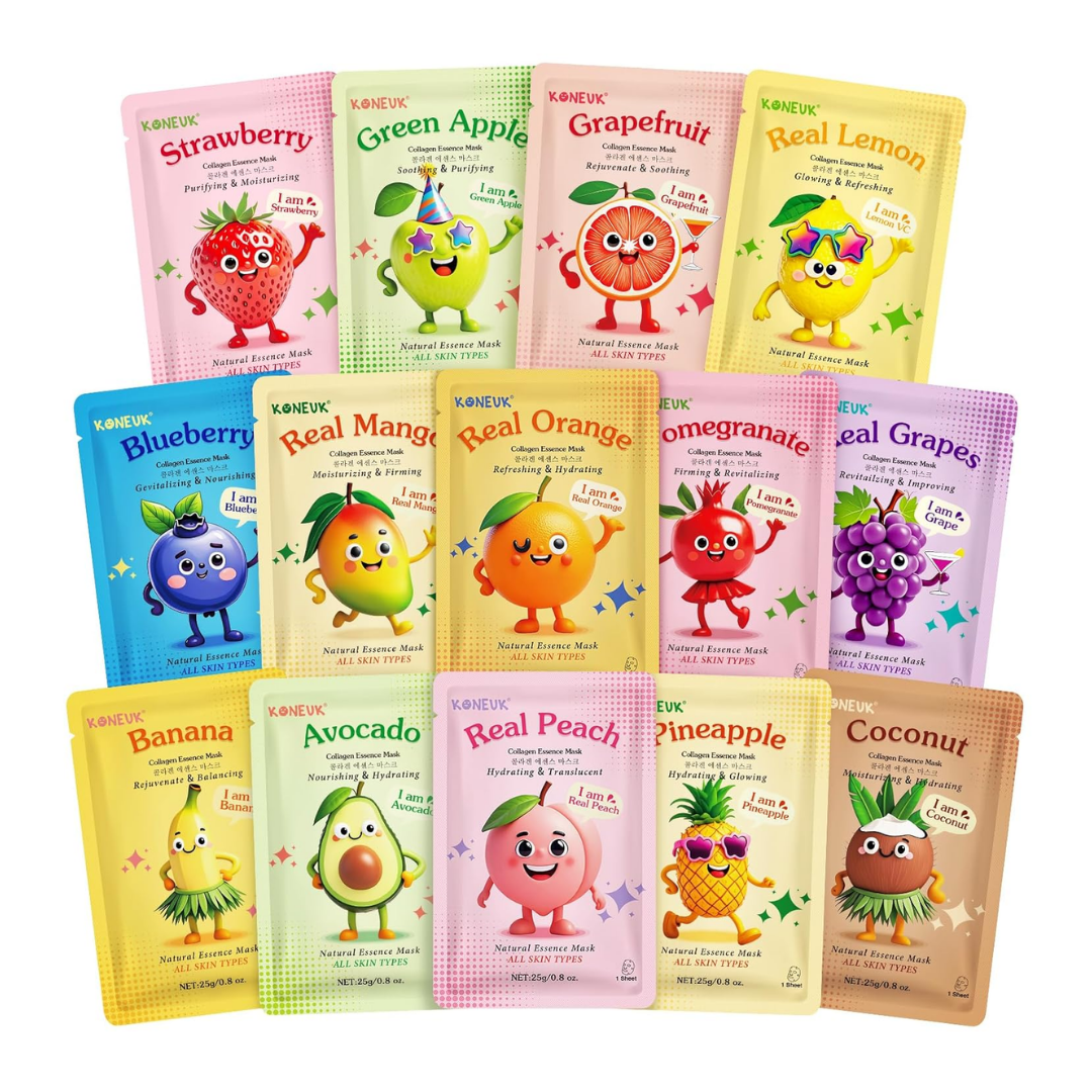 Koneuk | Kids Fruit Facial Masks