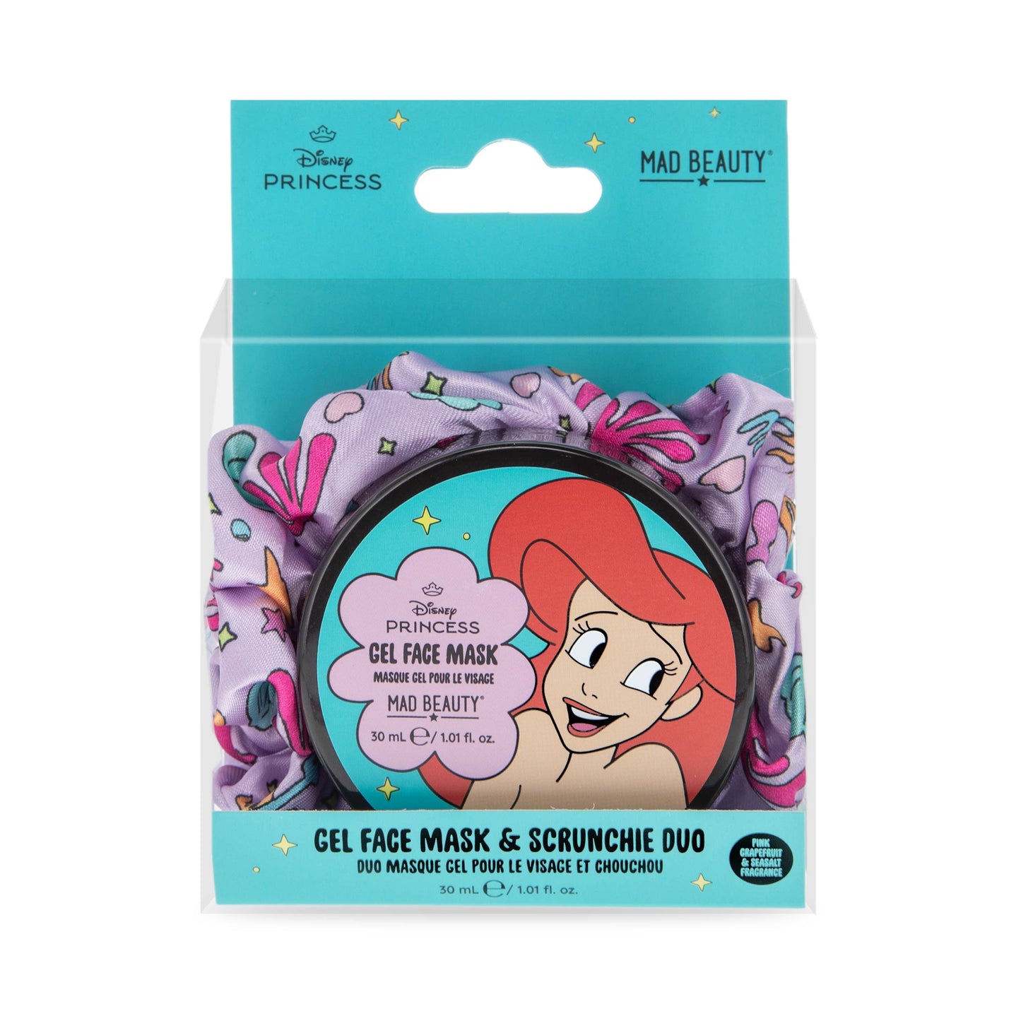Mad Beauty  – Princess Gel Face Mask & Scrunchie Duo