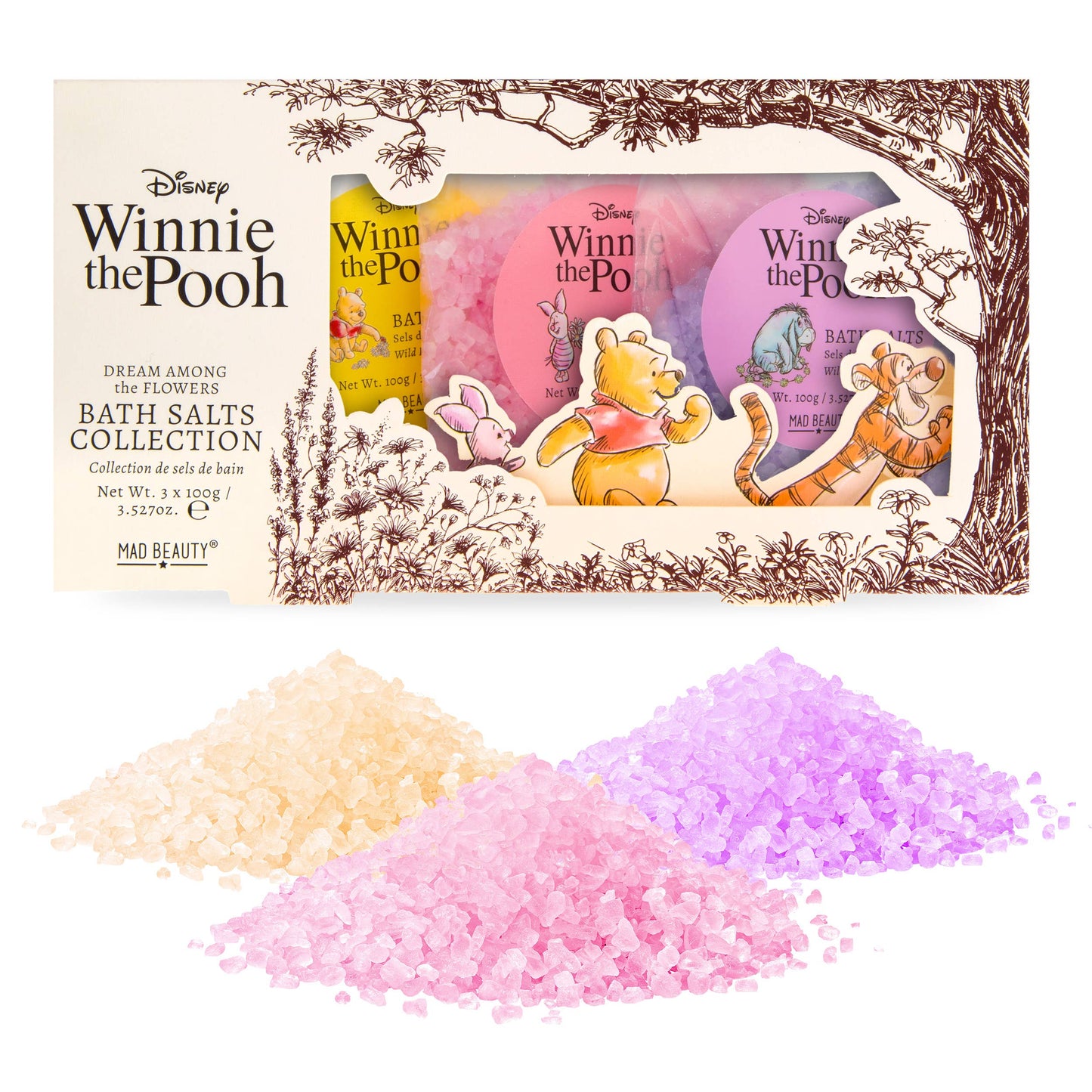 Bath Salt Trio Set | Disney Winnie The Pooh | Mad Beauty