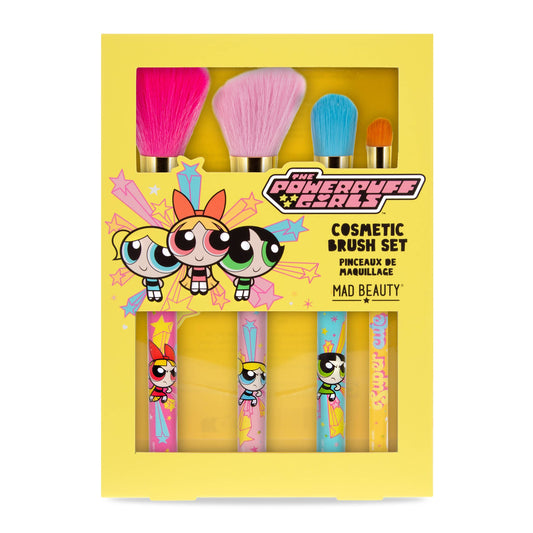 Powerpuff Girls Cartoon Cute Cosmetic Brush Set | Mad Beauty