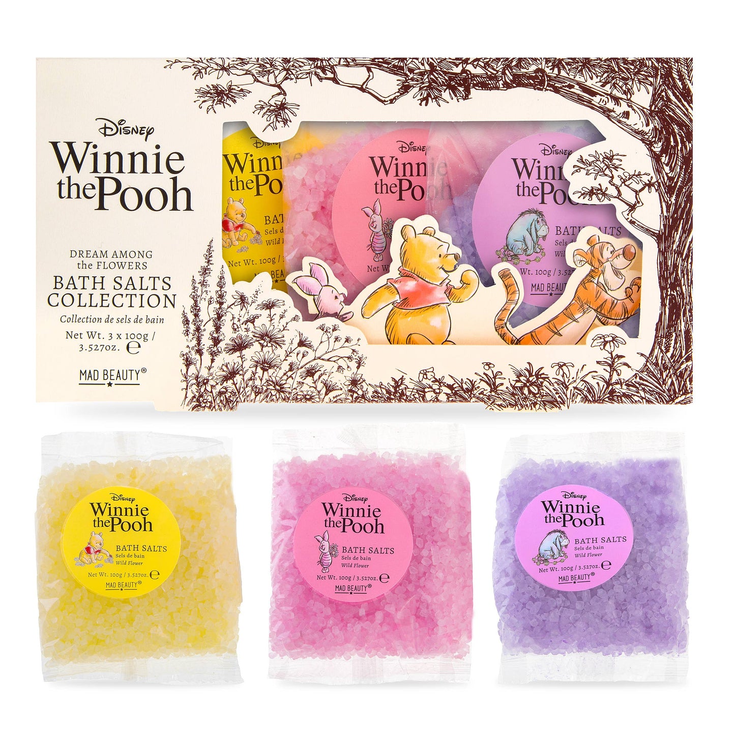 Bath Salt Trio Set | Disney Winnie The Pooh | Mad Beauty