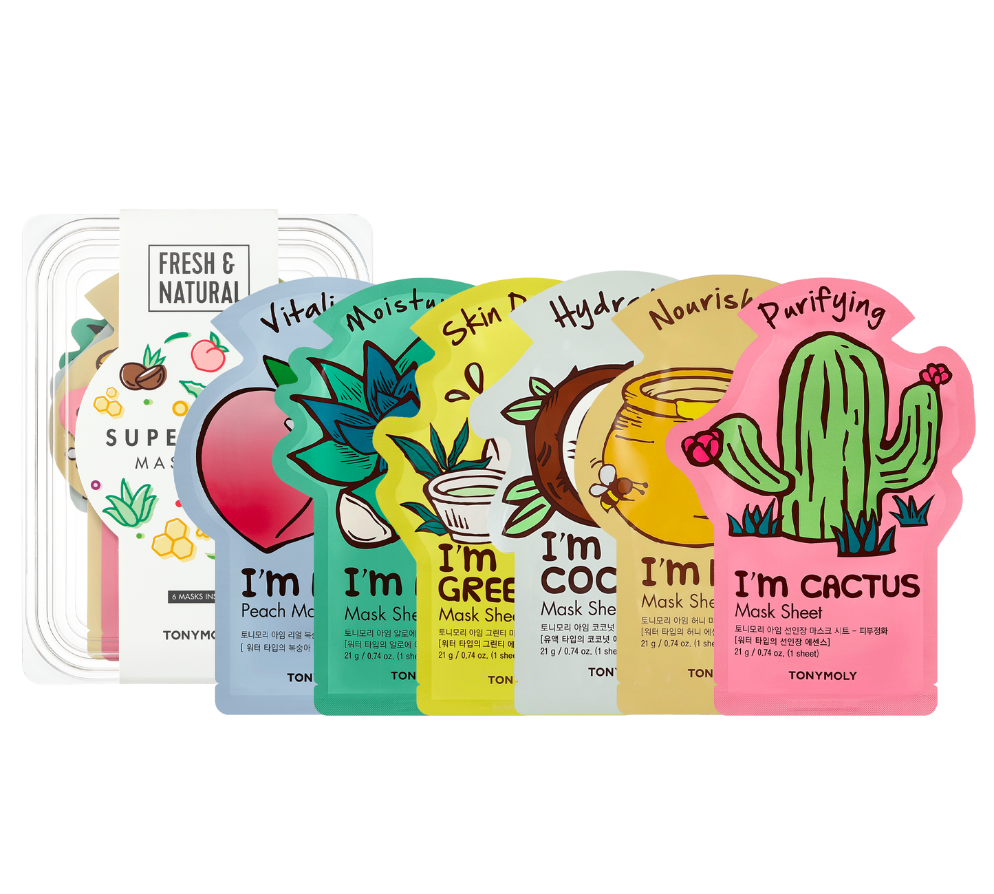 TONYMOLY Super Food Bowl Sheet Mask Set