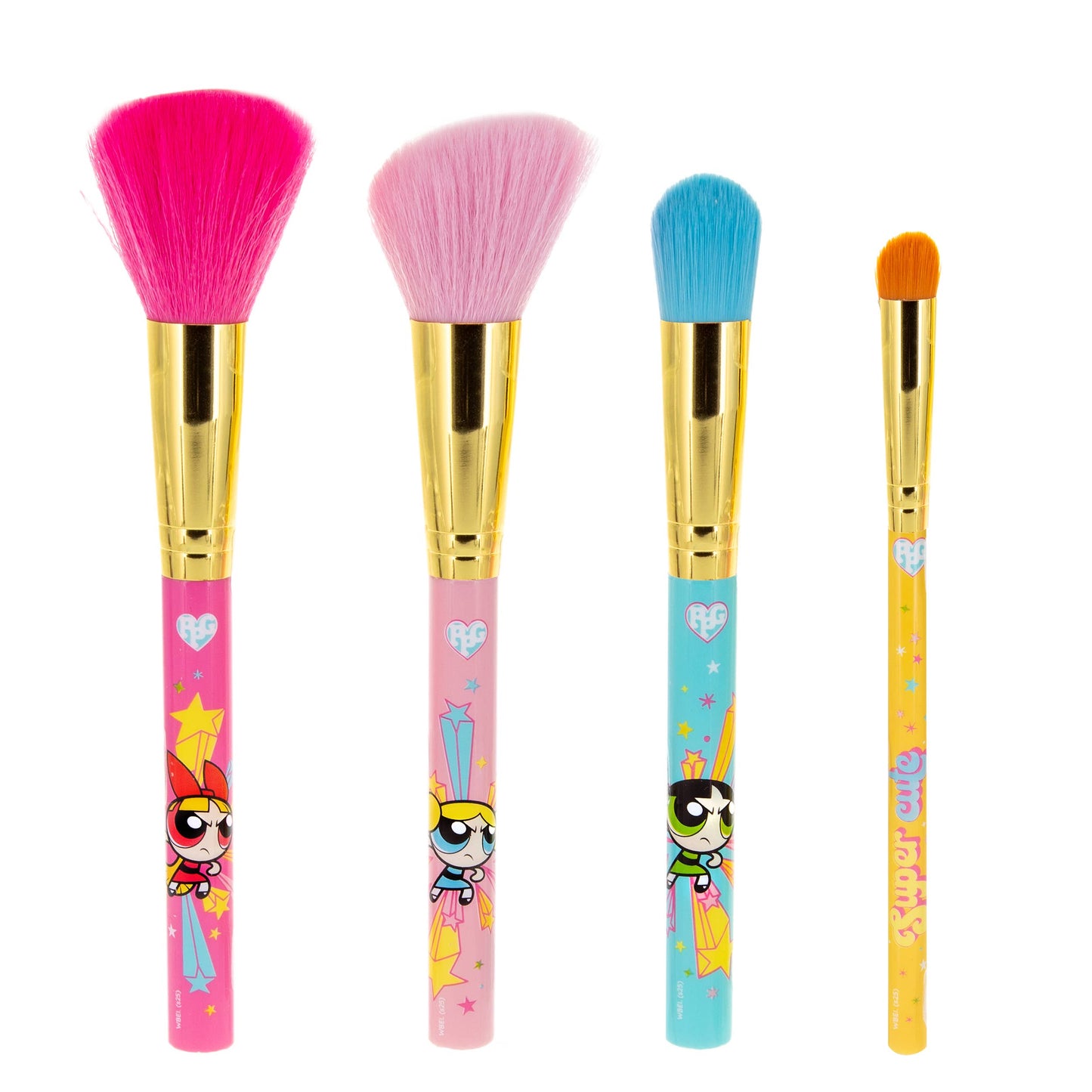 Powerpuff Girls Cartoon Cute Cosmetic Brush Set | Mad Beauty
