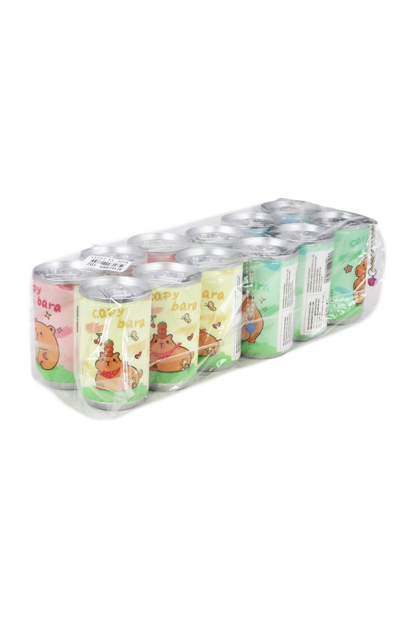 Capybara Soda Pop Can Mini Wet Wipes Key Chain