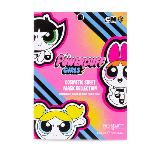 Powerpuff Girls Girls Cartoon Face Mask 3pc Set - Mad Beauty