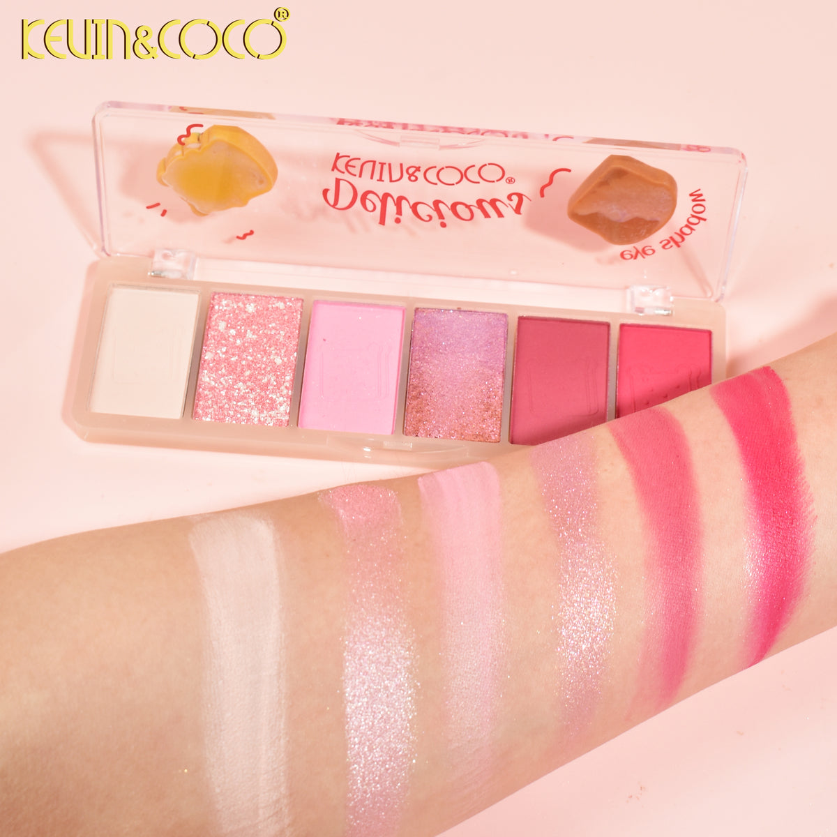 KEVIN & COCO | 6-COLOR FOODIE FUN EYESHADOW PALETTE