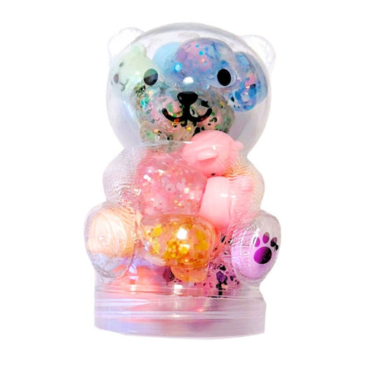 12-Piece Mini Bear Lip Gloss Case