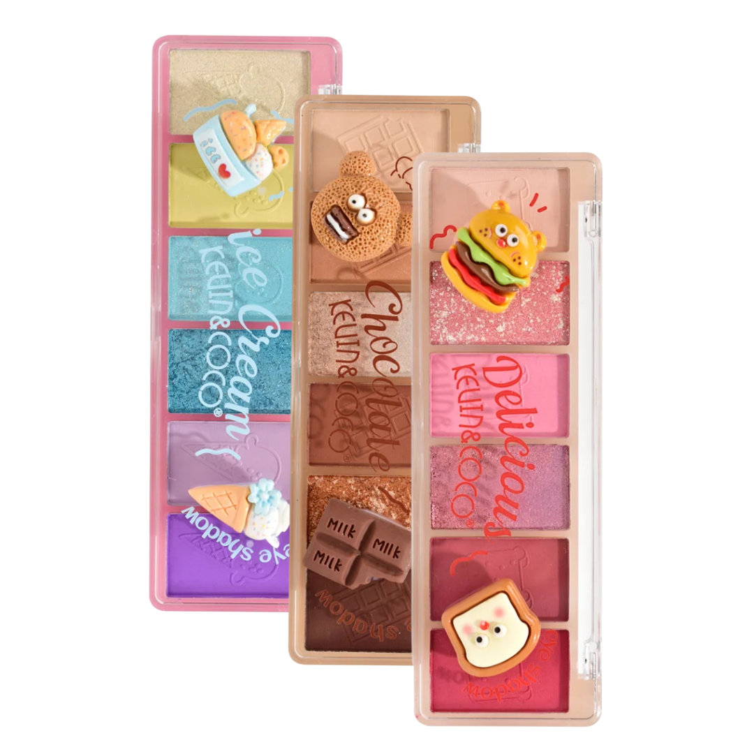KEVIN & COCO | 6-COLOR FOODIE FUN EYESHADOW PALETTE