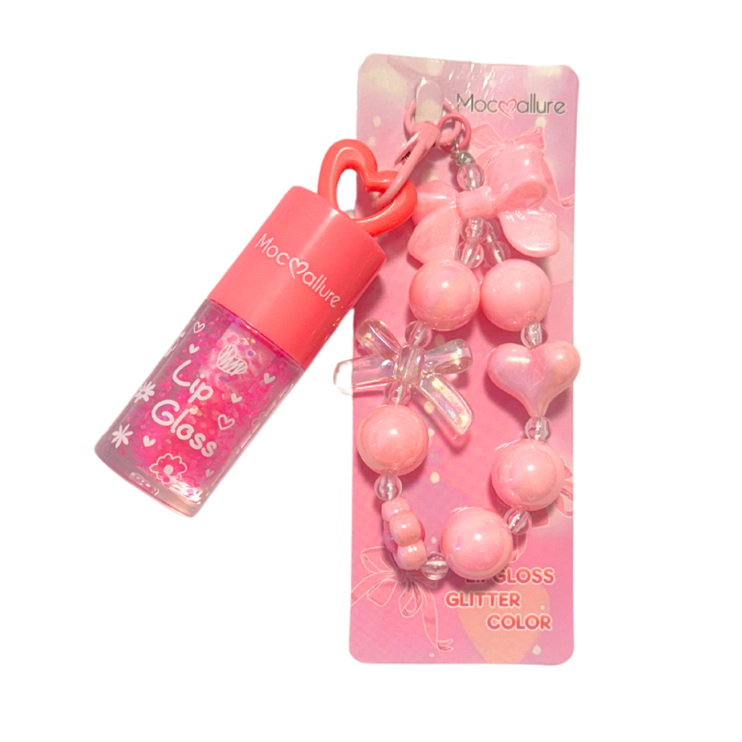 Lip gloss keychain