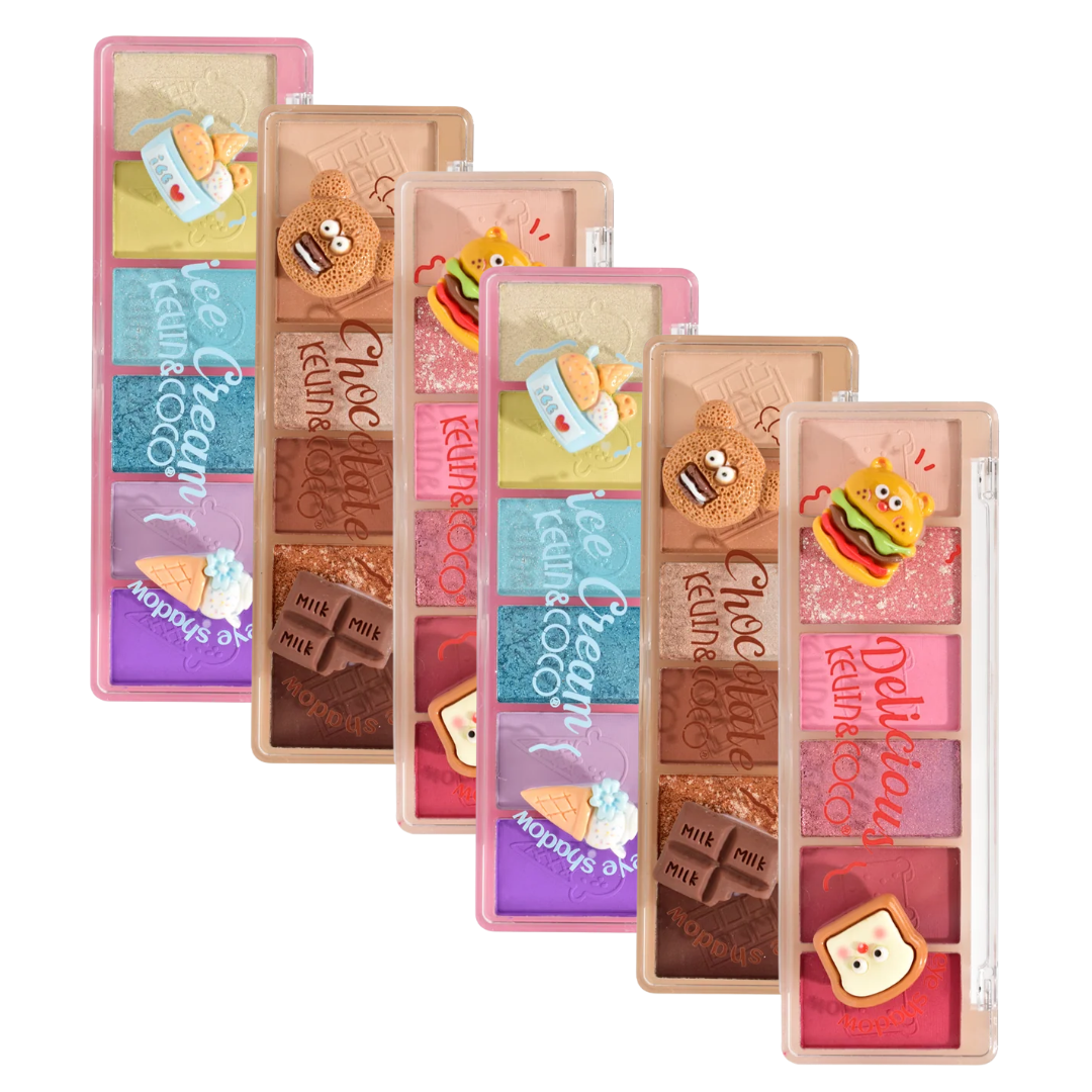 KEVIN & COCO | 6-COLOR FOODIE FUN EYESHADOW PALETTE