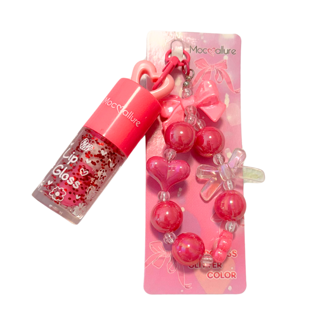 Lip gloss keychain