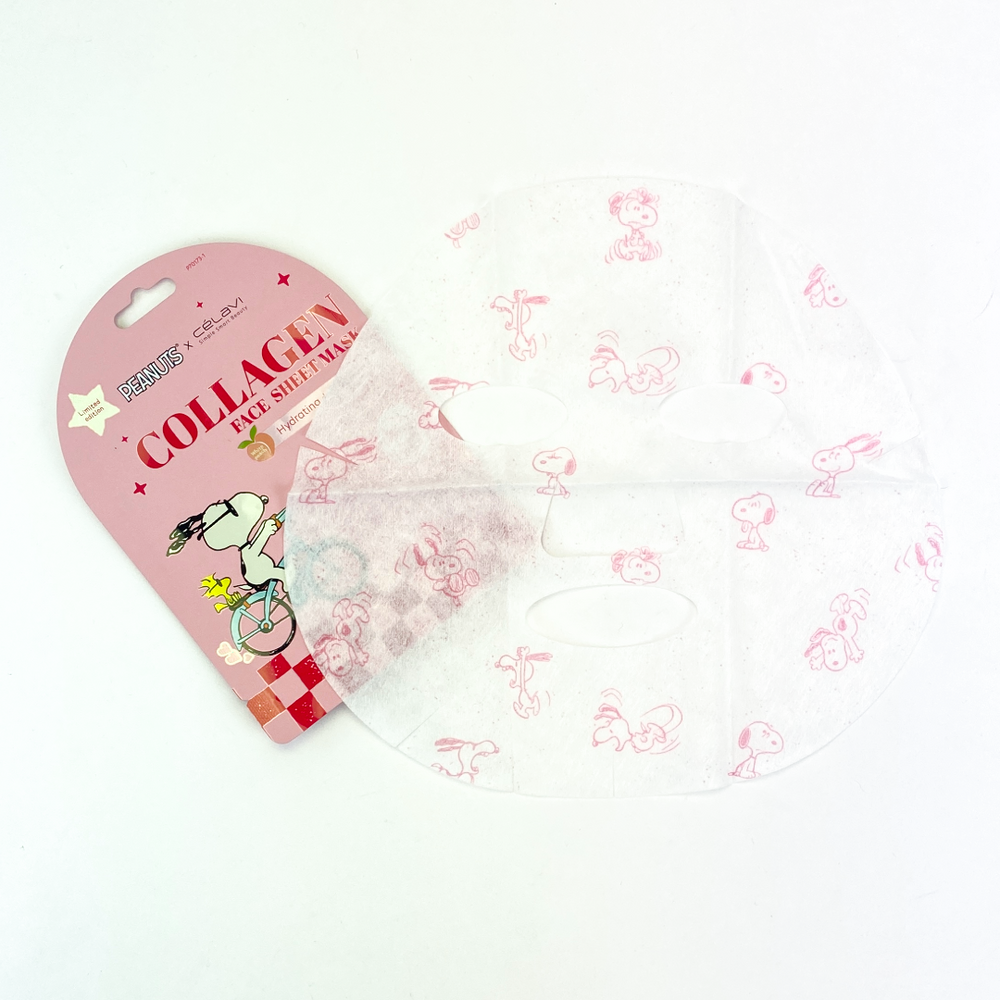 Célavi | Peanuts Collagen Face Sheet Mask 5pcs