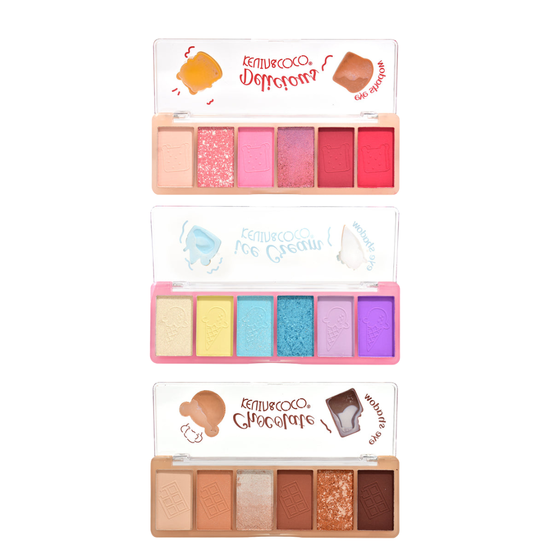 KEVIN & COCO | 6-COLOR FOODIE FUN EYESHADOW PALETTE