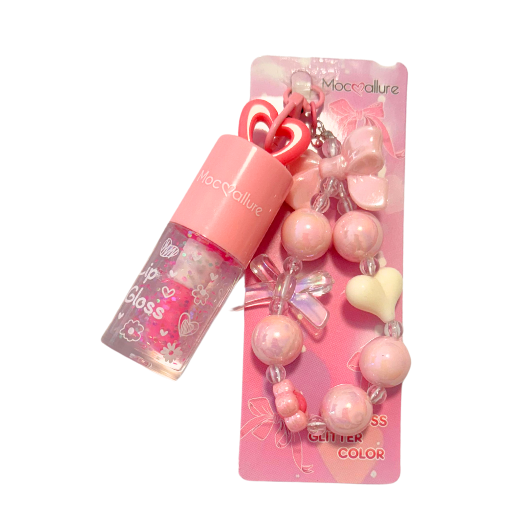 Lip gloss keychain