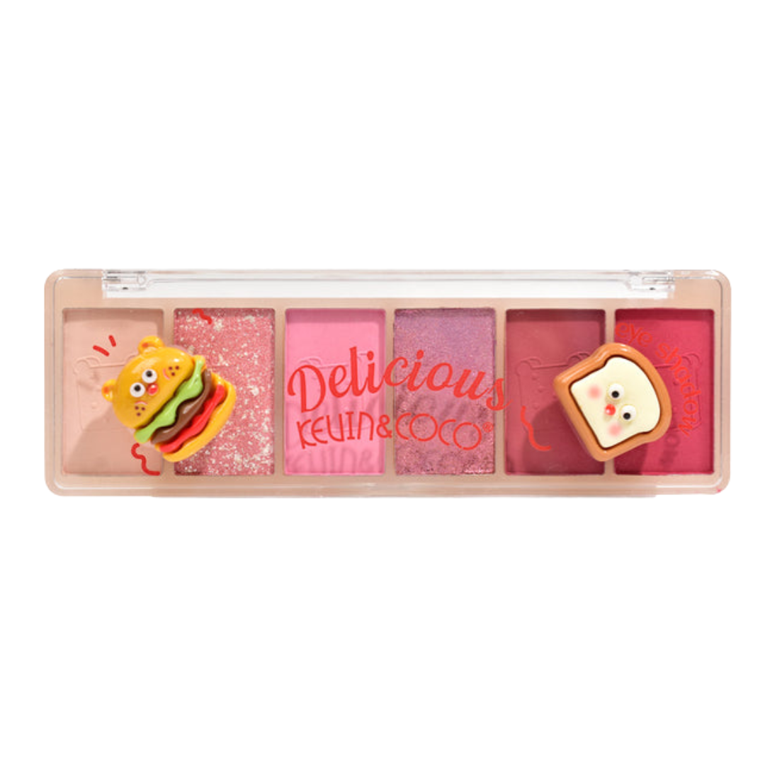 KEVIN & COCO | 6-COLOR FOODIE FUN EYESHADOW PALETTE