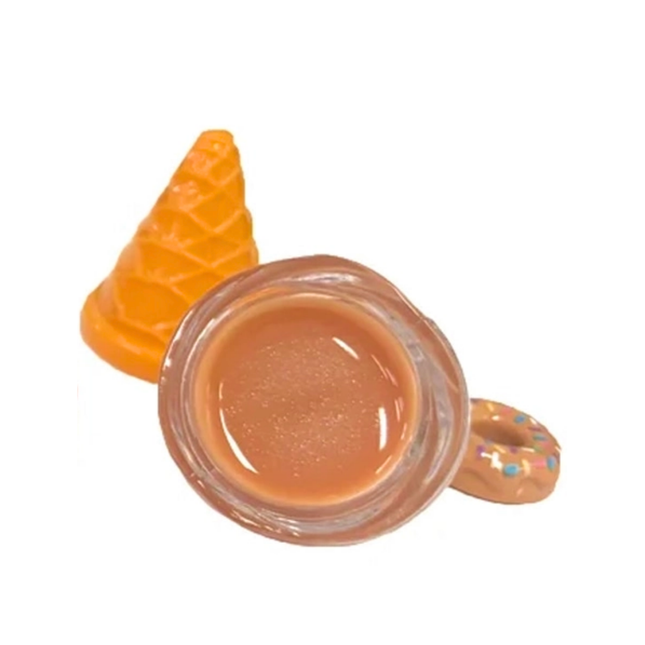 Beauty Treats | Sherbert Swirls Ice cream lip balm with donut keychain