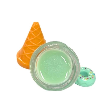 Beauty Treats | Sherbert Swirls Ice cream lip balm with donut keychain