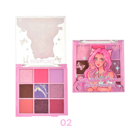 Kevin & Coco Romantic Whisper 9 Colors Eyeshadow palette