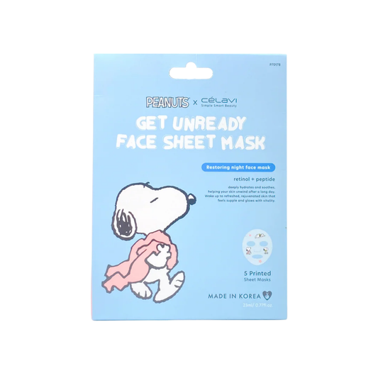 Célavi | Peanuts Get Unready Face Sheet Mask 5 pcs
