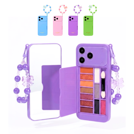 2-in-1 Phone Style Eyeshadow Palette & Mirror