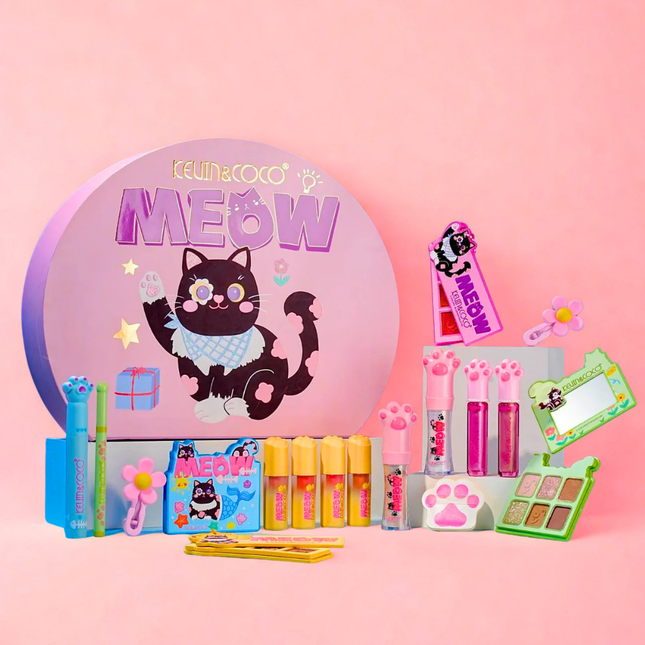 Kevin & Coco |"MEOW" Ultimate Cat-Themed Makeup Collection.