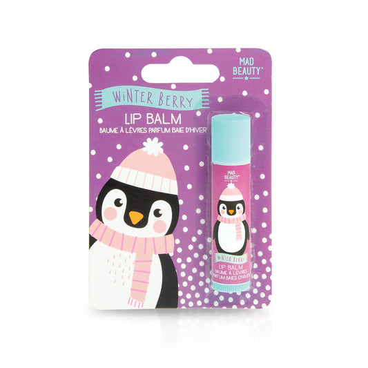 (pre-sale) Mad Beauty | “I Love Christmas” Carded Lip Balm – Penguin