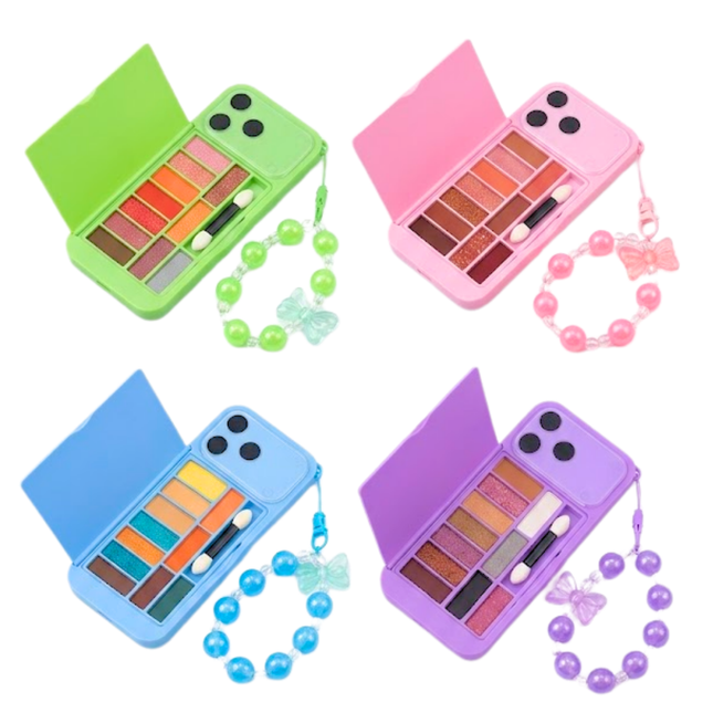 2-in-1 Phone Style Eyeshadow Palette & Mirror