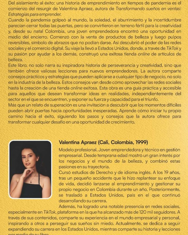 LIBRO TRANSFORMANDO SUEÑOS EN VENTAS (edicion en español)