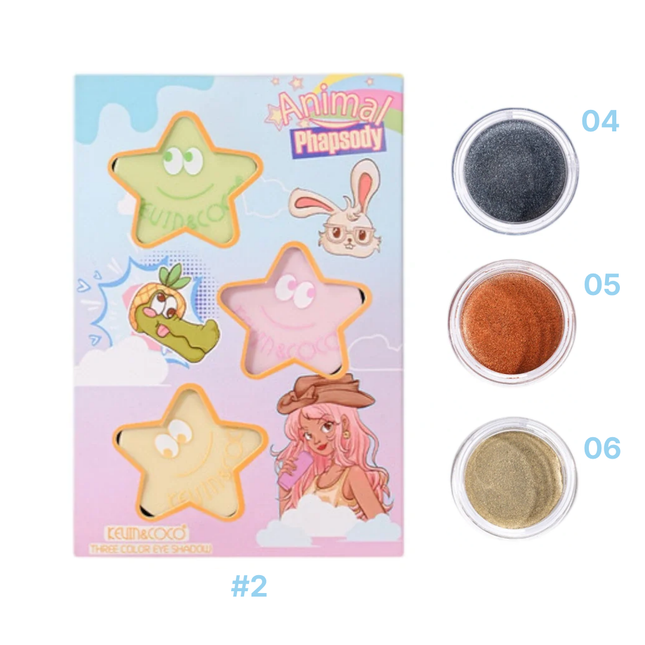 Kevin & Coco | Animal Rhapsody Eyeshadow Cream trio