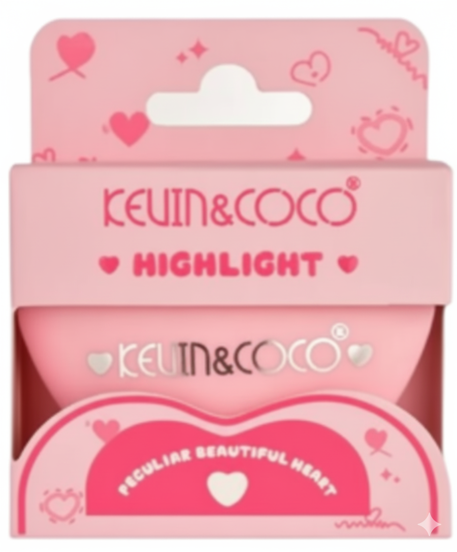 Kevin & Coco | Heart Highlight Loose Powder