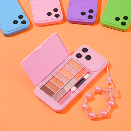2-in-1 Phone Style Eyeshadow Palette & Mirror