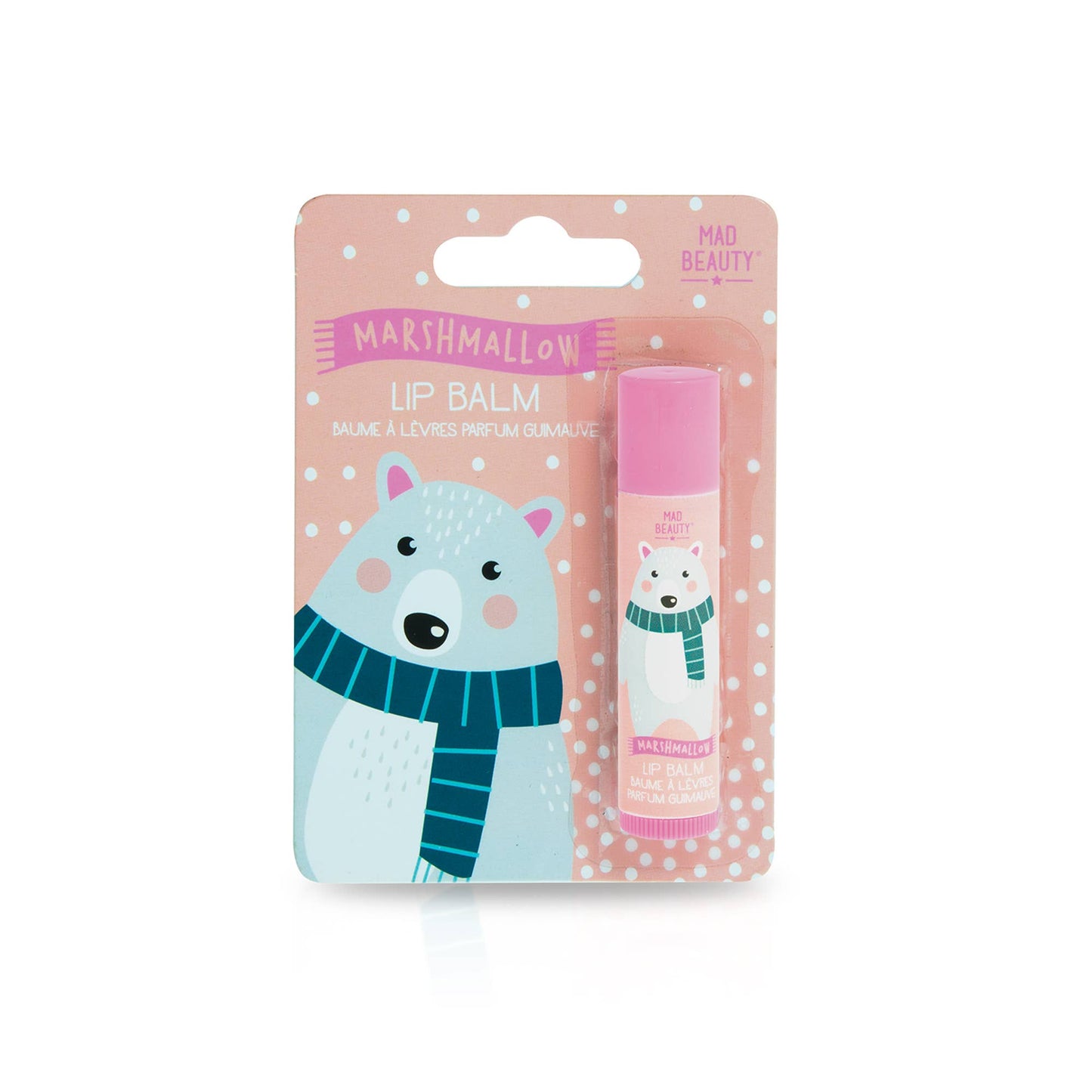 (pre-sale) Mad Beauty | “I Love Christmas” Carded Lip Balm - Polar Bear