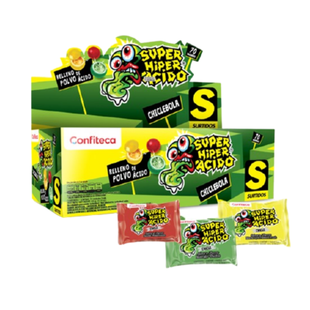 SUPERHIPERACIDO ACID GUM (chicle acido)