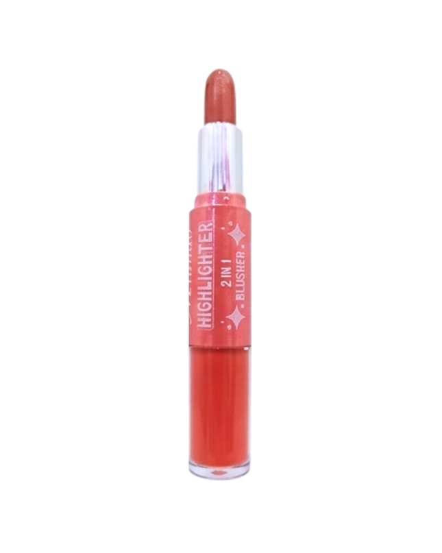 Lipstick gloss Highlighter Blusher 2 in 1