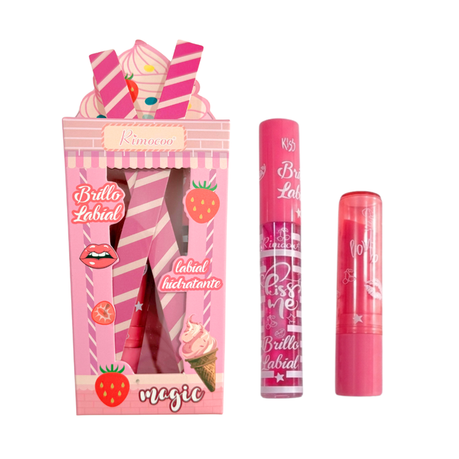 Sweet Strawberry Shake Lip Gloss & Lipstick