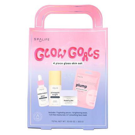 SpaLife | Glow Goals 4 piece glass skin set