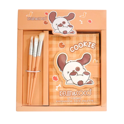 Kevin y coco| Eyeshadow palette with brush set