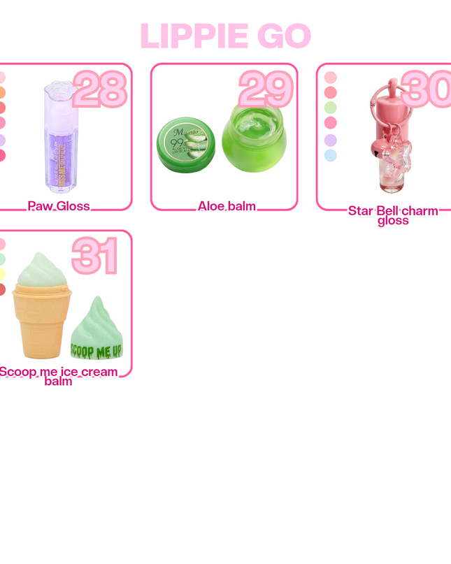 Lippie bag GO (5 items)