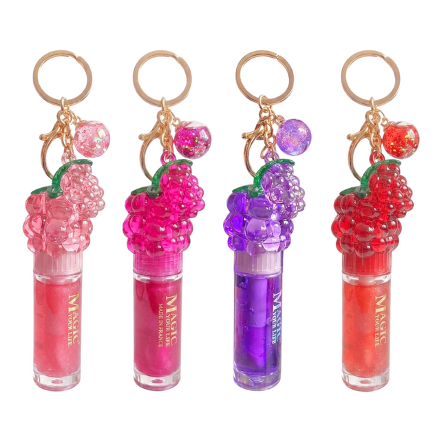 Grape Keychain Lip gloss