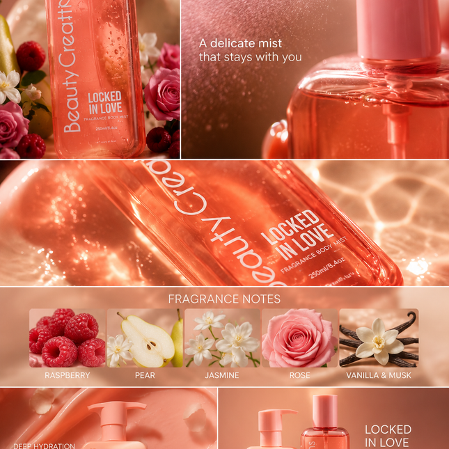 Beauty Creations | Locked In Love Fragrance Body Lotion & Mist Set