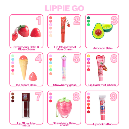 Lippie bag GO (5 items)