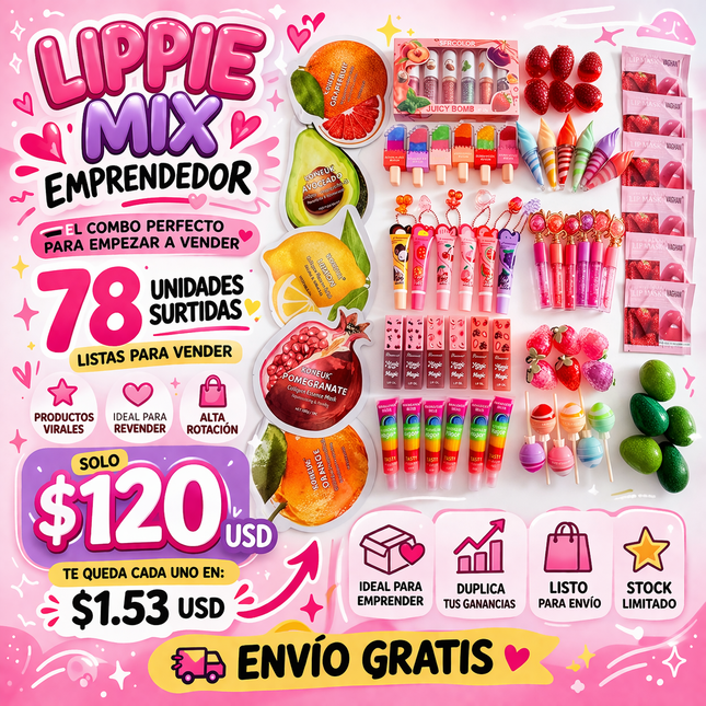 Lippie Mix Emprendedor (Free shipping)