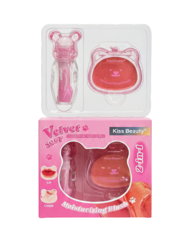 Lip Mud & Cream Blush set 2 in 1