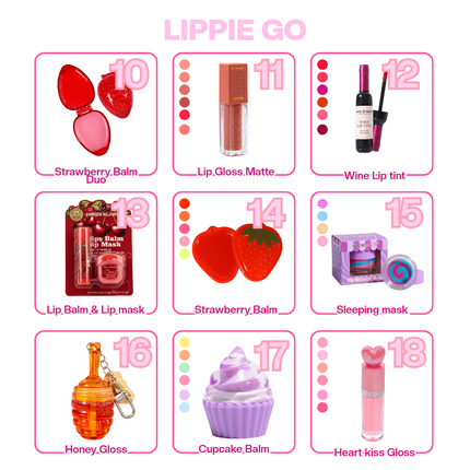 Lippie bag GO (5 items)
