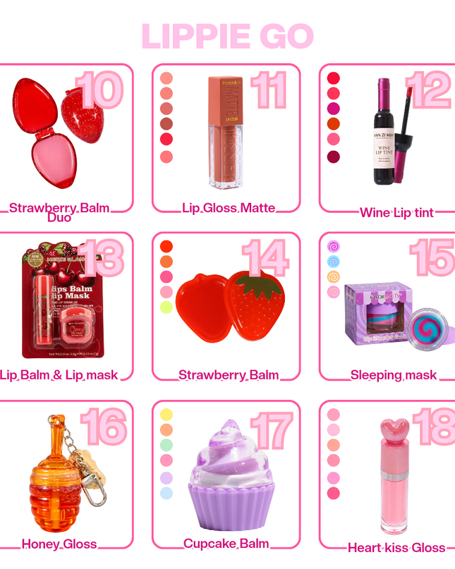 Lippie bag GO (5 items)