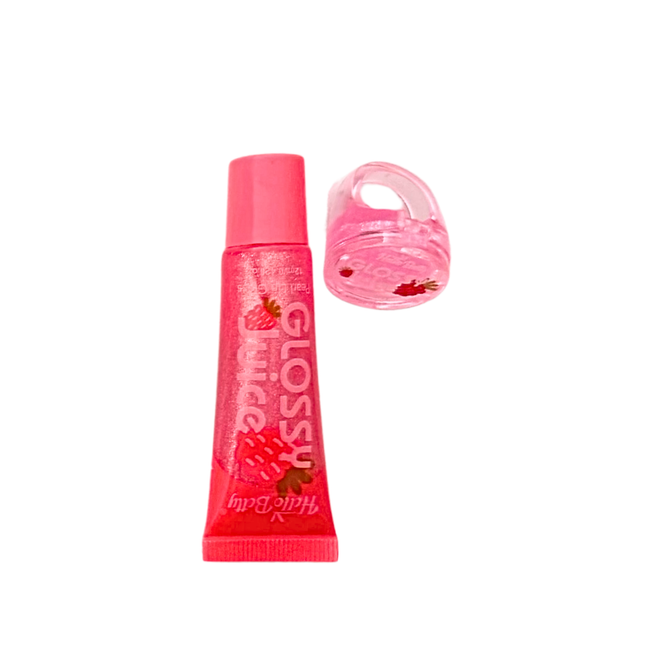 Glossy Juice Lip Gloss Set with Ring