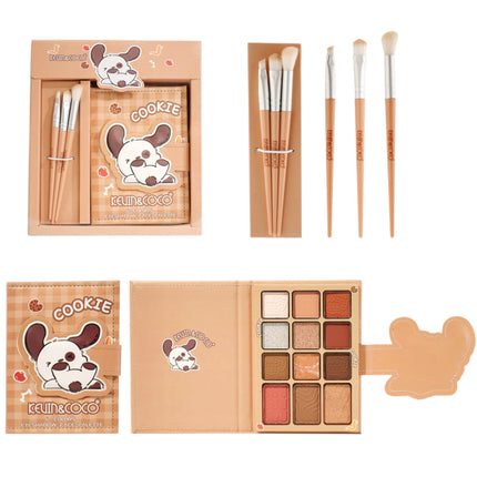 Kevin y coco| Eyeshadow palette with brush set