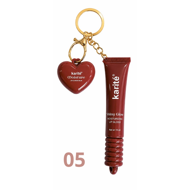 Karité Moisture Lip Gloss & Balm Keychain