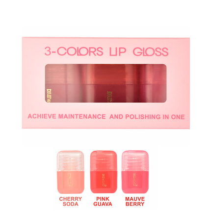 Kevin y Coco|Gilded Muse Lip Gloss Trio